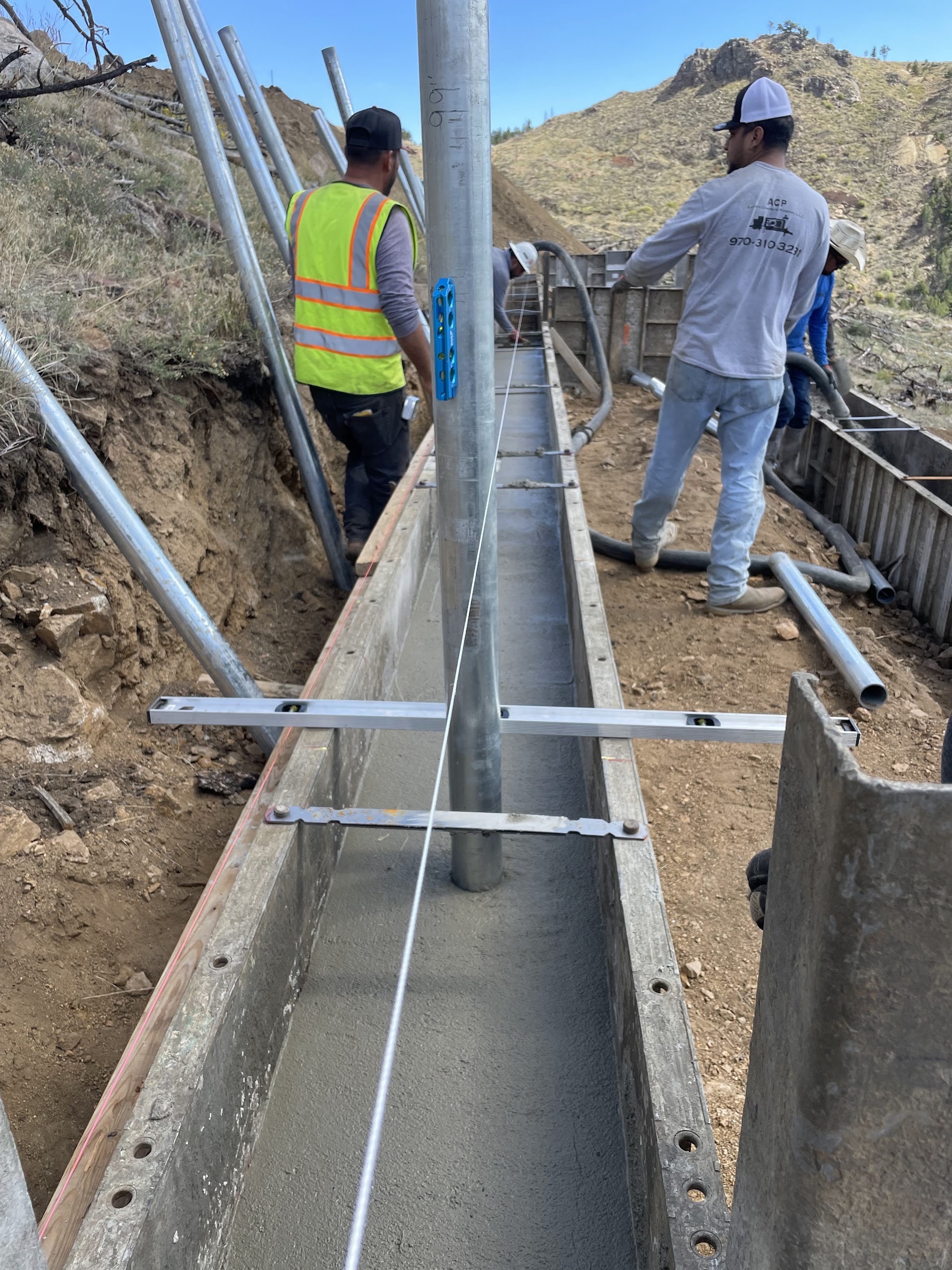 Hillside Foundation Pour